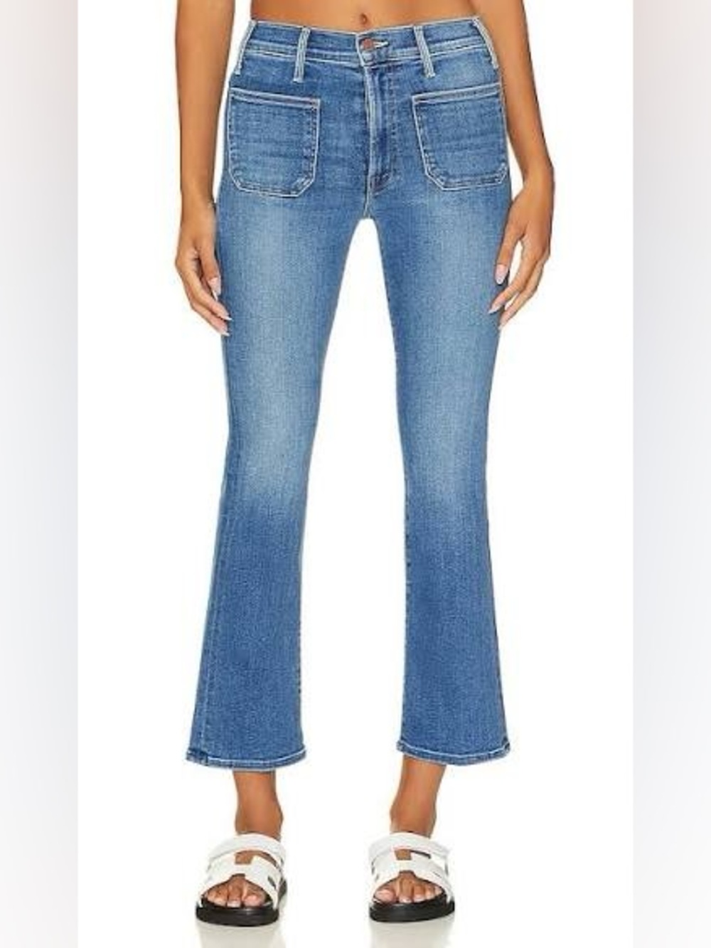 MOTHER Patch Pocket Insider Ankle Jeans